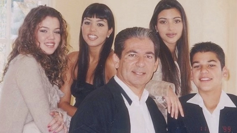 The Kardashian family smiling