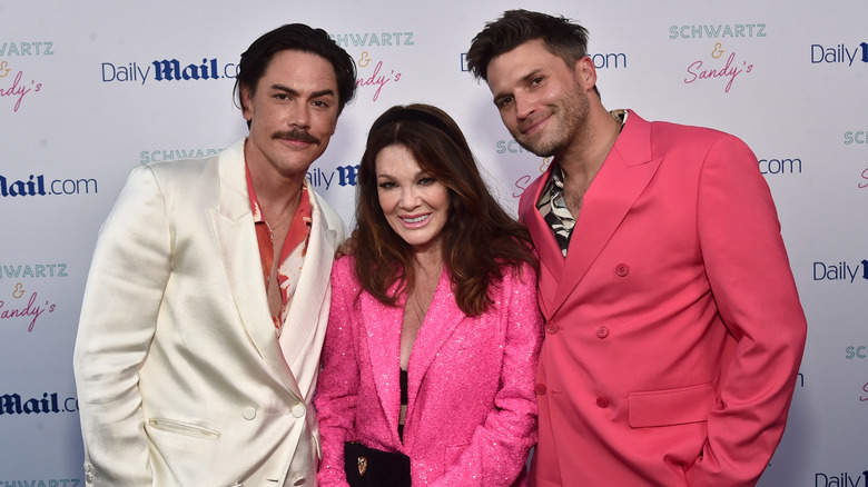 Vanderpump Rules star Tom Sandoval, Lisa Vanderpump, and Tom Schwartz