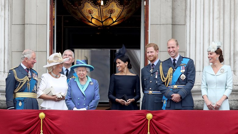 Prince Charles, Camilla Duchess of Cornwall, Queen Elizabeth II, Meghan Markle, Prince Harry, Prince William, Kate Middleton