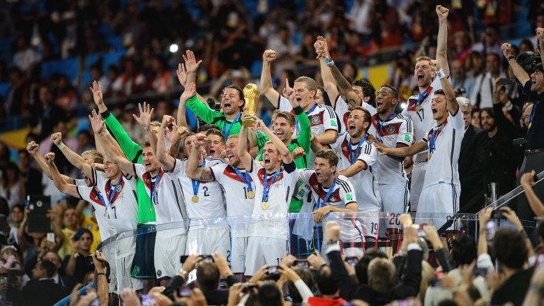 Germany celebrates its win in the 2014 World Cup