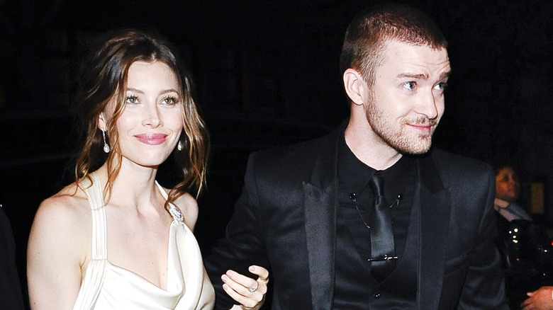 Jessica Biel with Justin Timberlake