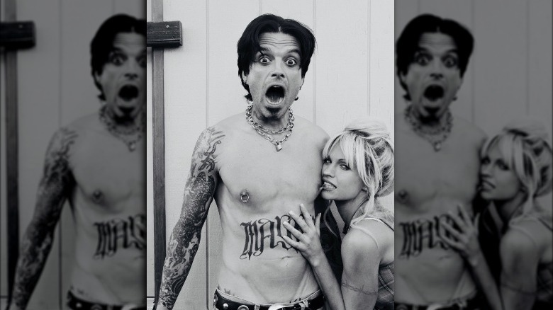 Sebastian Stan as Tommy Lee and Lile James as Pamela Anderson