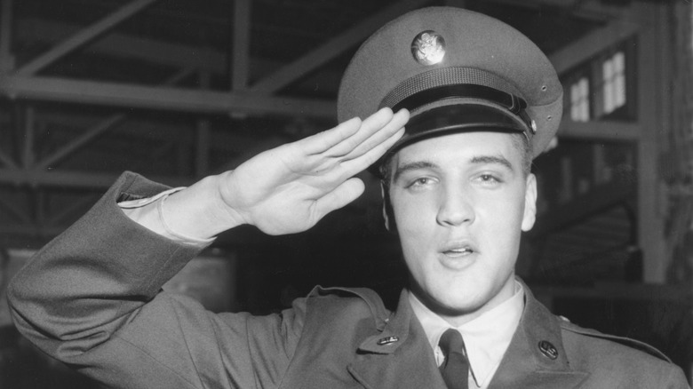 Elvis Presley in army uniform