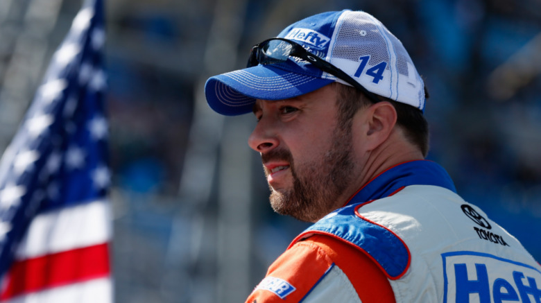 Eric McClure watching a race