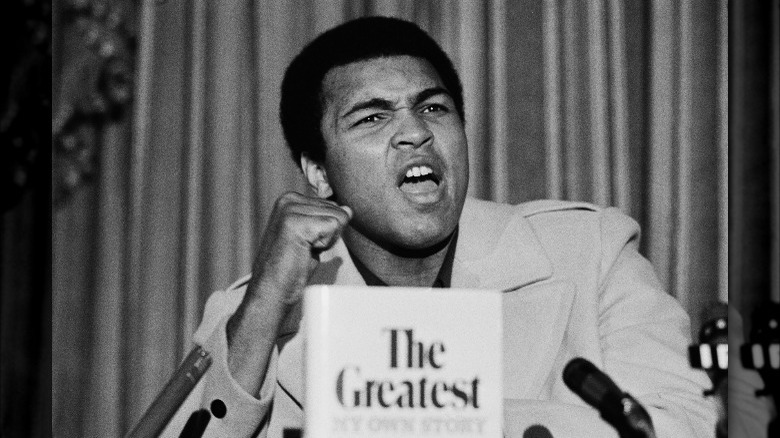 Muhammad Ali with autobiography