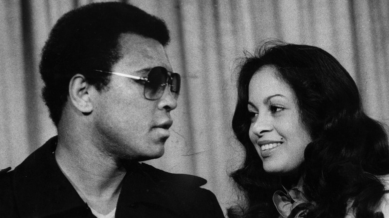 Muhammad Ali with third wife Veronica