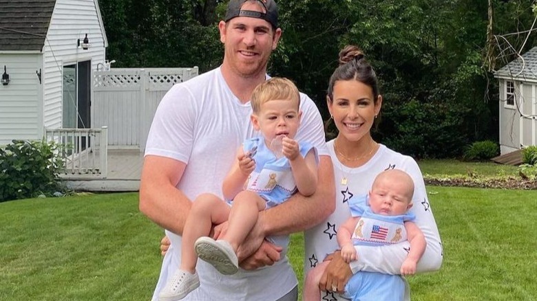 Jimmy Hayes and Kristen Hayes with their sons 