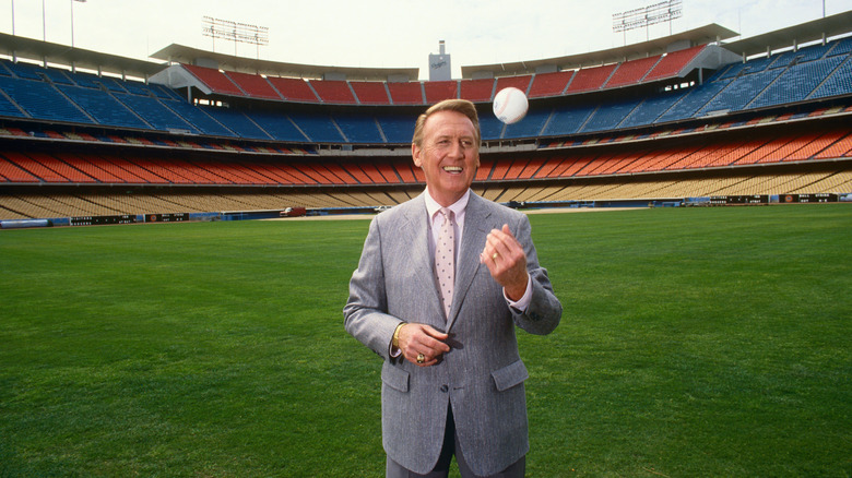 Vin Scully smiling