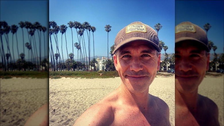 Brian Dietzen at the beach