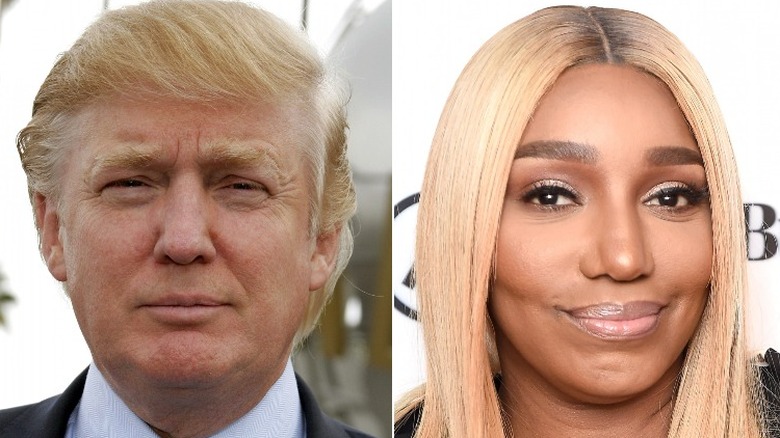 Donald Trump and Nene Leakes side by side