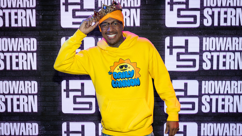 Nick Cannon yellow sweatshirt