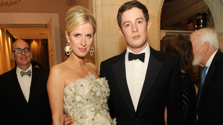 Nicky Hilton and James Rothschild posing