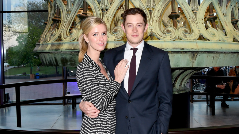 Nicky Hilton and James Rothschild posing