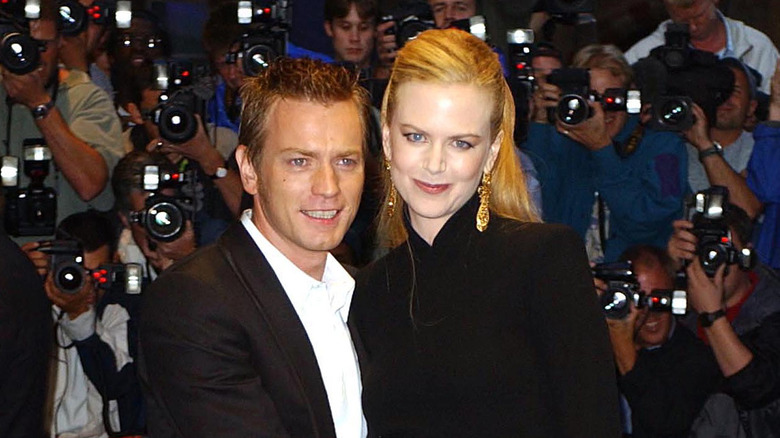 Nicole Kidman and Ewan McGregor posing