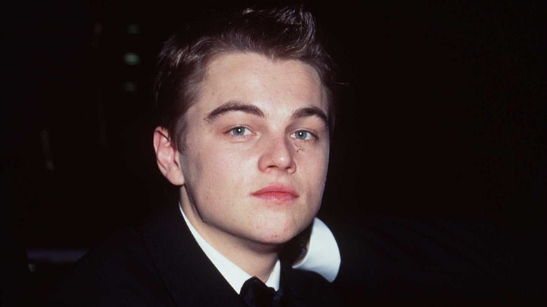 Leonardo DiCaprio in a suit and tie in 1998.