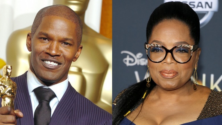 Jamie Foxx and Oprah Winfrey side-by-side