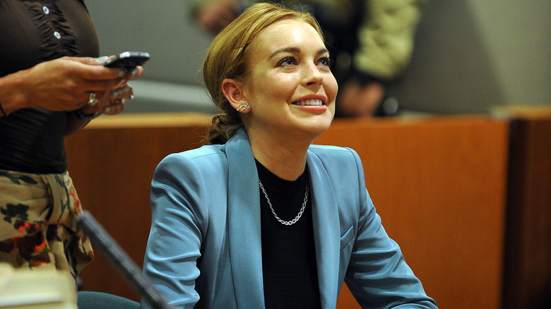 Lindsay Lohan in court