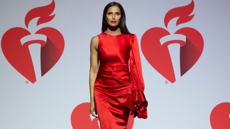 Padma Lakshmi walking the ramp