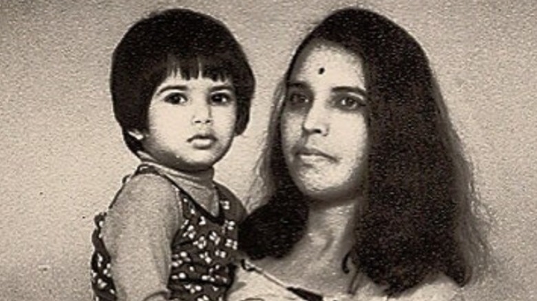 Padma Lakshmi with her mother