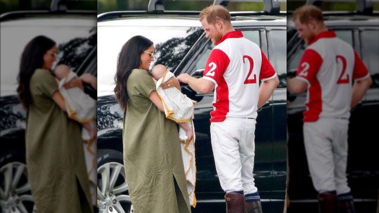 Meghan Markle and Prince Harry with Archie