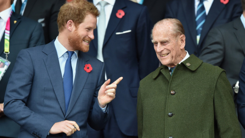 Prince Harry and Prince Philip