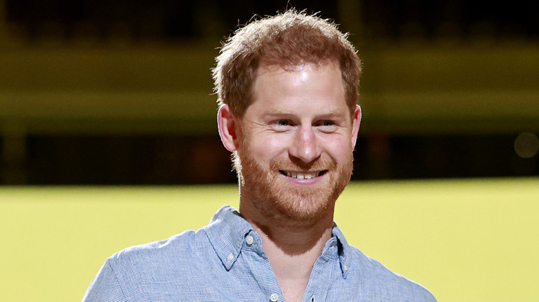 Prince Harry smiling