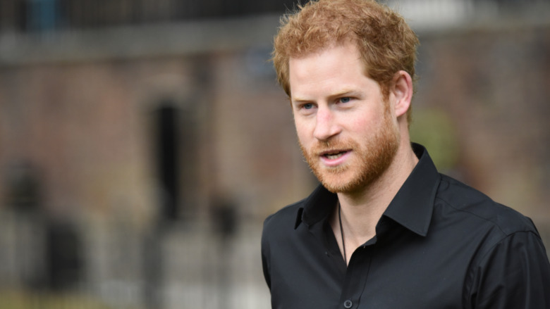 Prince Harry black shirt