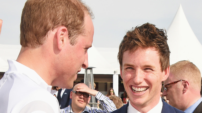 Prince William with Eddie Redmayne