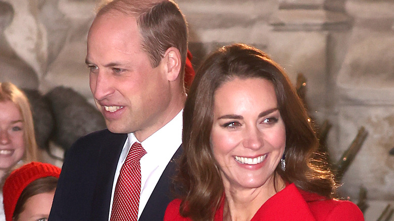 Prince William and Kate Middleton smiling