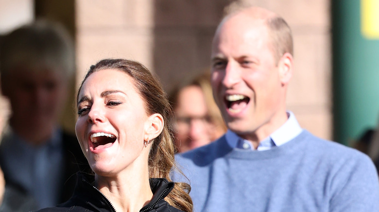 Kate Middleton and Prince William laughing