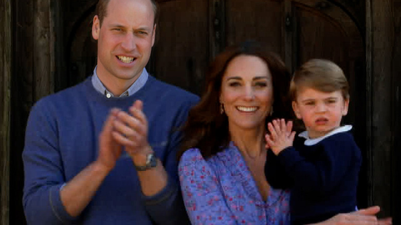 Prince Louis with parents Prince William and Kate Middleton