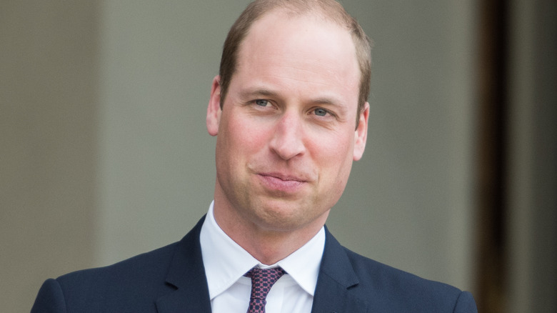 Prince William posing