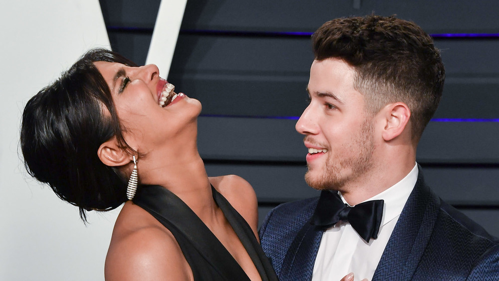 Priyanka Chopra and Nick Jonas on the red carpet 