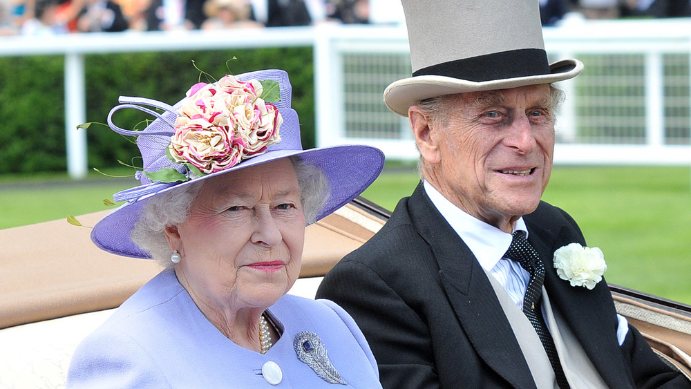 Queen Elizabeth and Prince Philip smiling