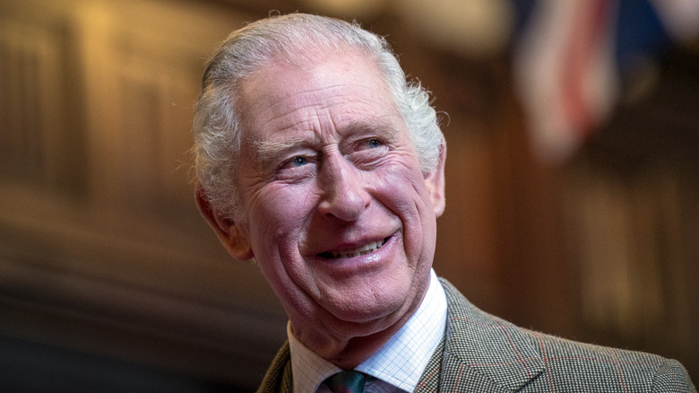 King Charles smiles 2022