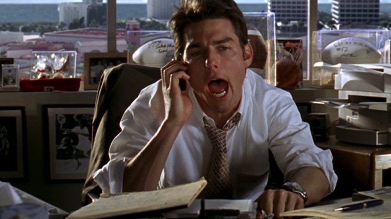 Jerry Maguire yelling on phone