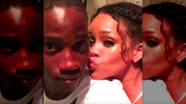 Rihanna and Tavon Alleyne pose