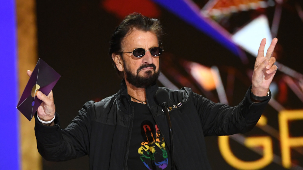 Ringo Starr presenting at the Grammy Awards