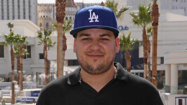 Rob Kardashian smiling