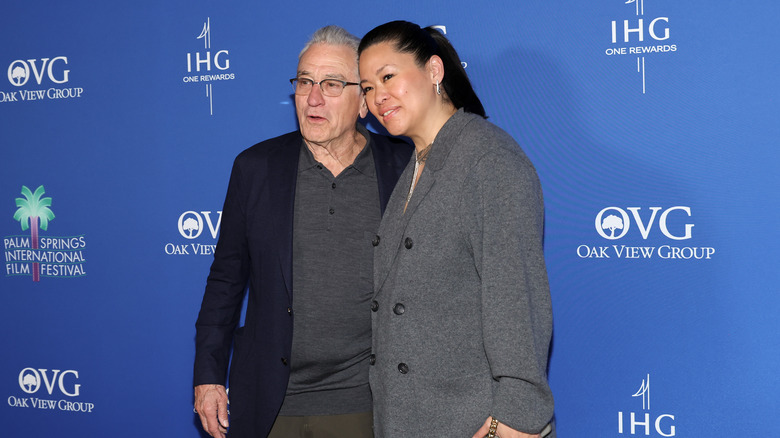 Robert De Niro poses with Tiffany Chen