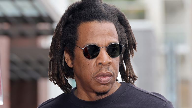 Jay-Z looking serious in 2022