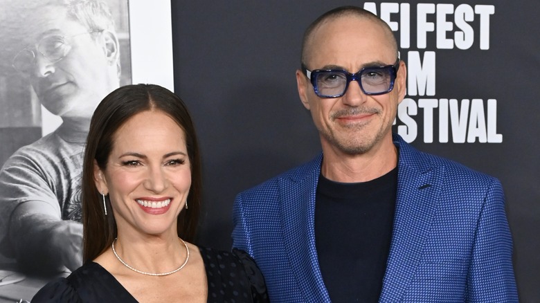 Susan Downey and Robert Downey Jr. smiling