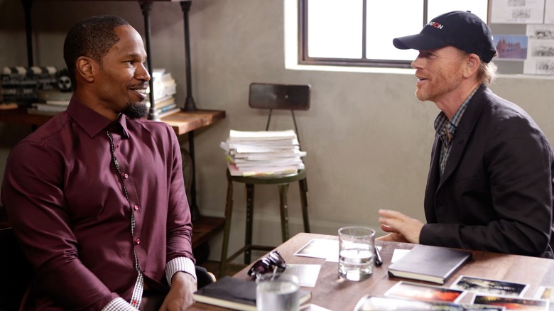 Jamie Foxx with Ron Howard for Project Imaginat10n.