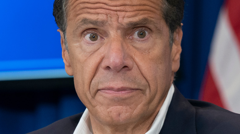 Andrew Cuomo staring