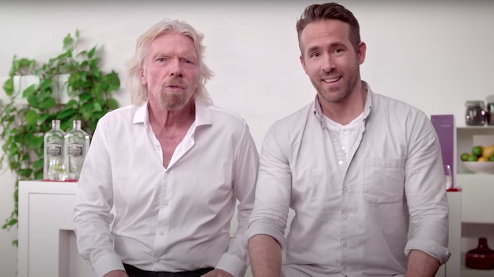 Sir Richard Branson and Ryan Reynolds announcing the Virgin Atlantic/Aviation deal 