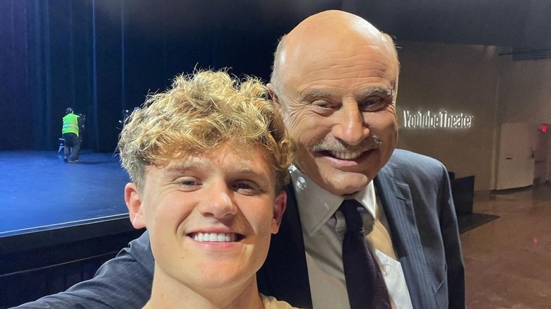 Ryan Trahan with Dr. Phil