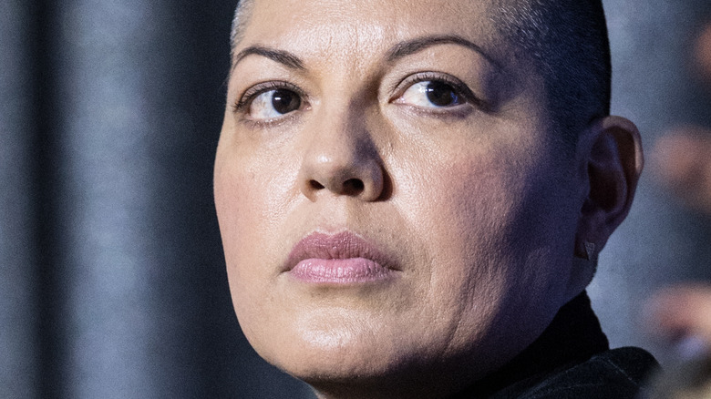 Sara Ramirez short hair side eye