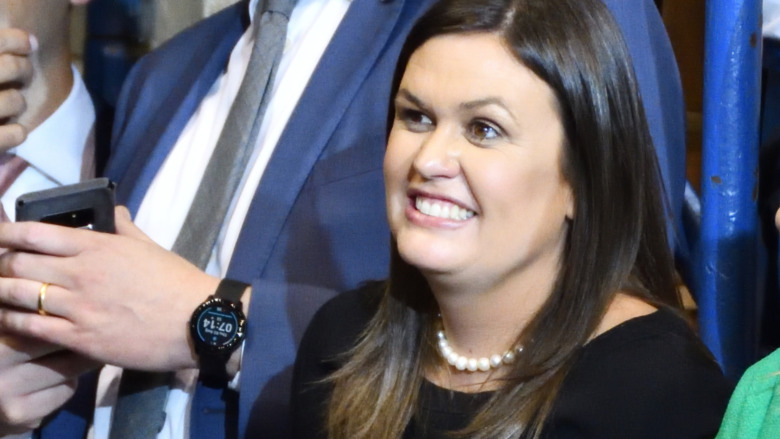 Sarah Huckabee Sanders at an event