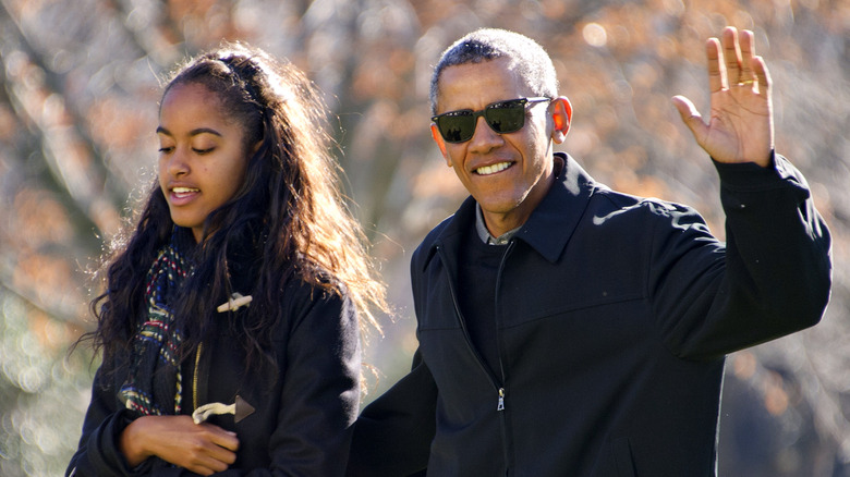 Malia and President Obama