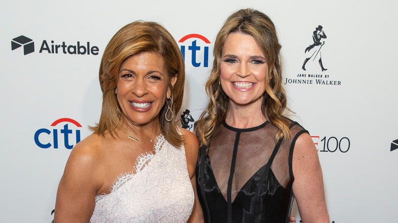 Hoda Kotb and Savannah Guthrie posing 